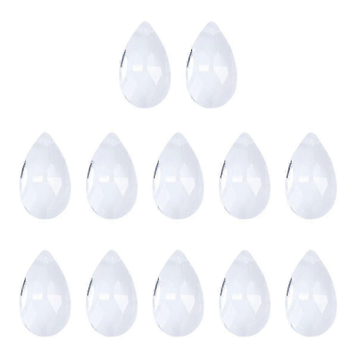 12pcs Clear Crystal Chandelier Pendants 28MM