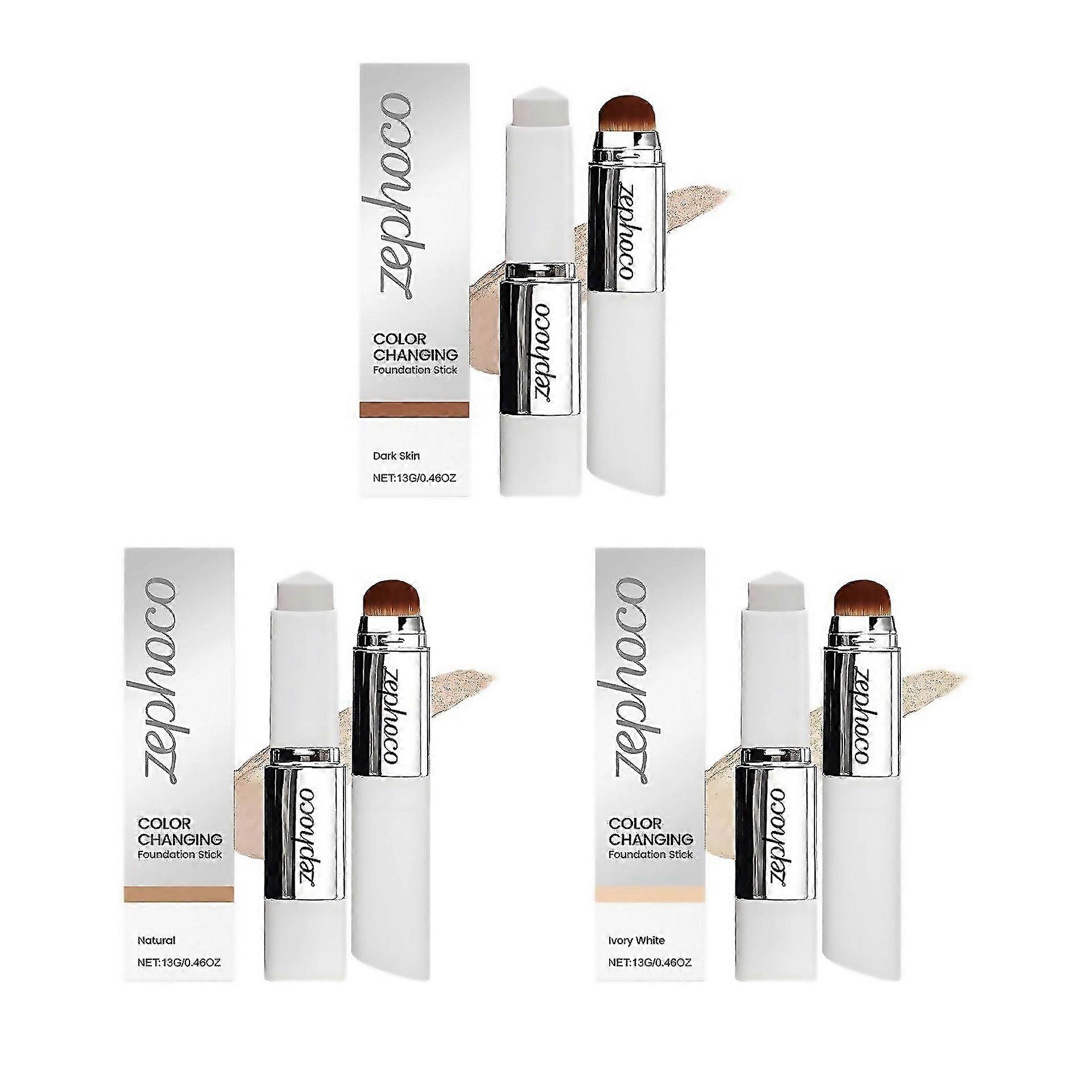For Zephoco Twoinone Colorchanging Foundation Stick Is Light And Moistjc