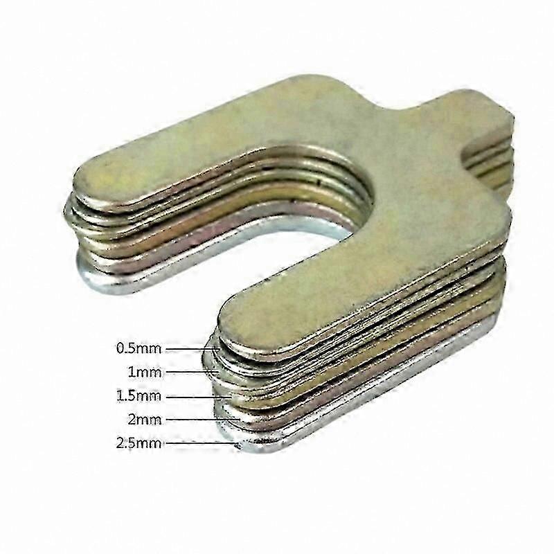 50-Pack U-Shaped Shims for Wheel Alignment and Positioning Adjustment Auto Components