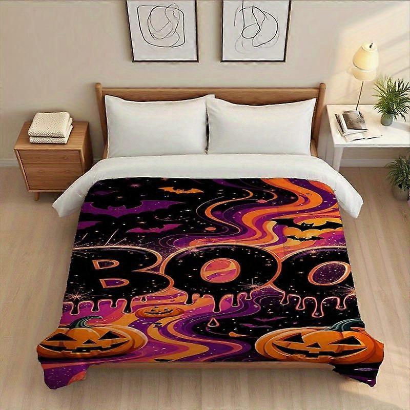 Halloween BOO Fest Printed Thick Blanket - Soft Breathable