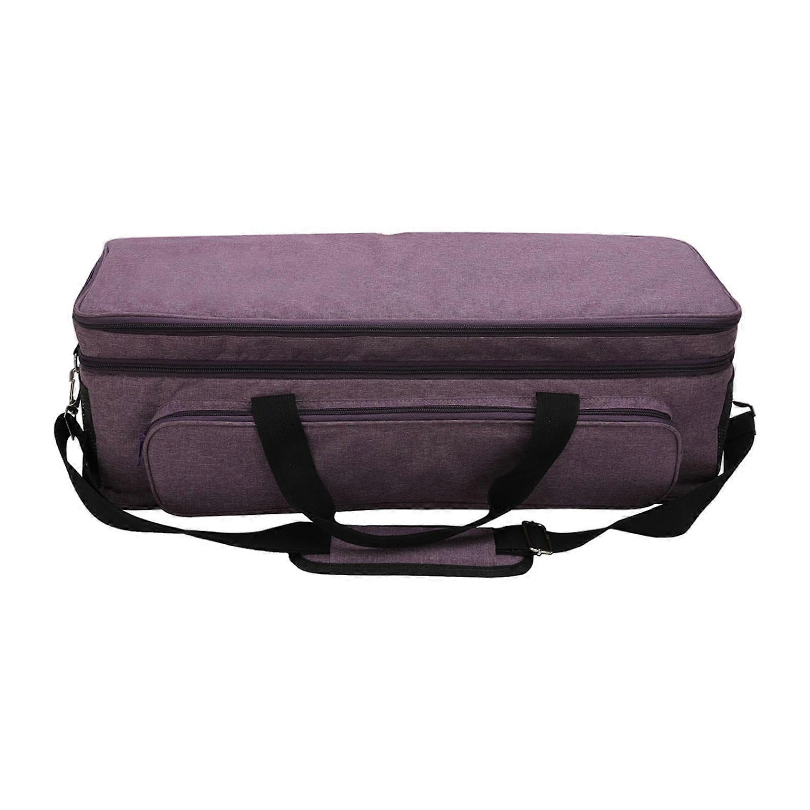 Die Cut Machine Carrying Case with Secure Straps, Large Pocket and Thick Padding, Purple