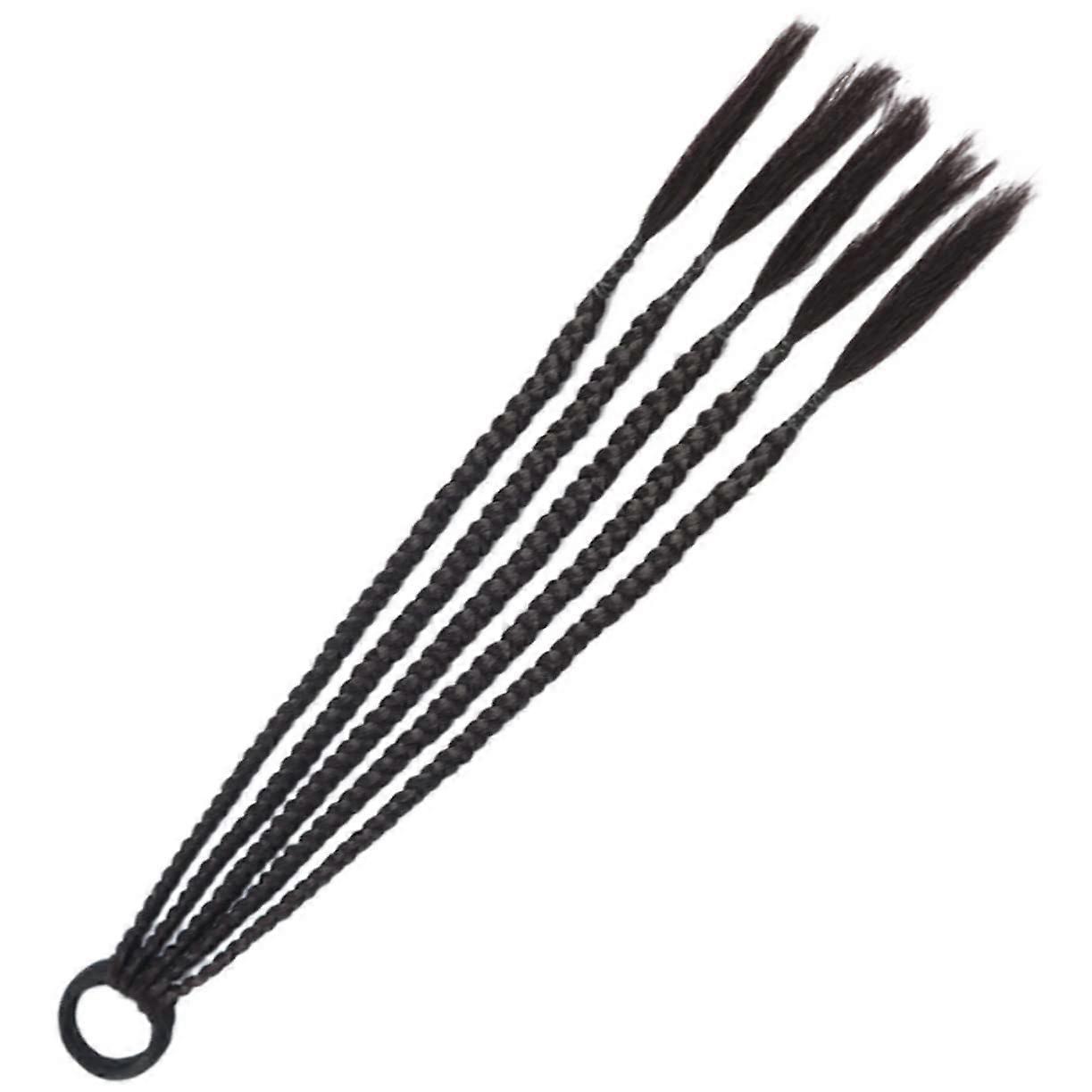 Braided Ponytail Extension Long Synthetic Wig Adjustable Length Lightweight Secure Attachment