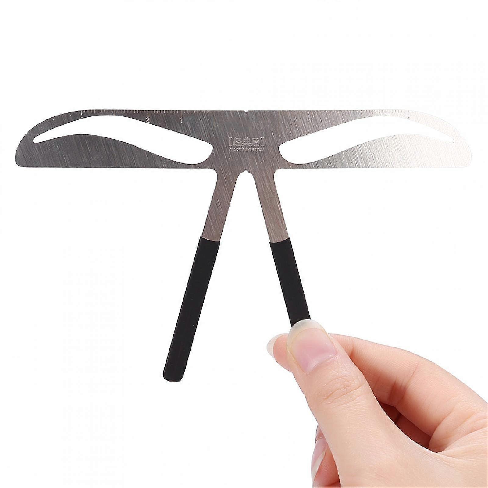 Eyebrow Ruler Stainless Steel Adjustable Mapping Tool with ThreePoint Positioning and Scale