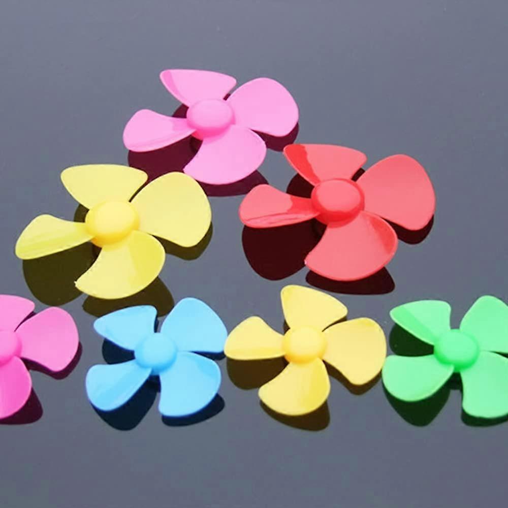 5pcs 40mm Green 4Blade Mini Propeller 2mm Aperture Replacement Fan Blade for DIY Projects