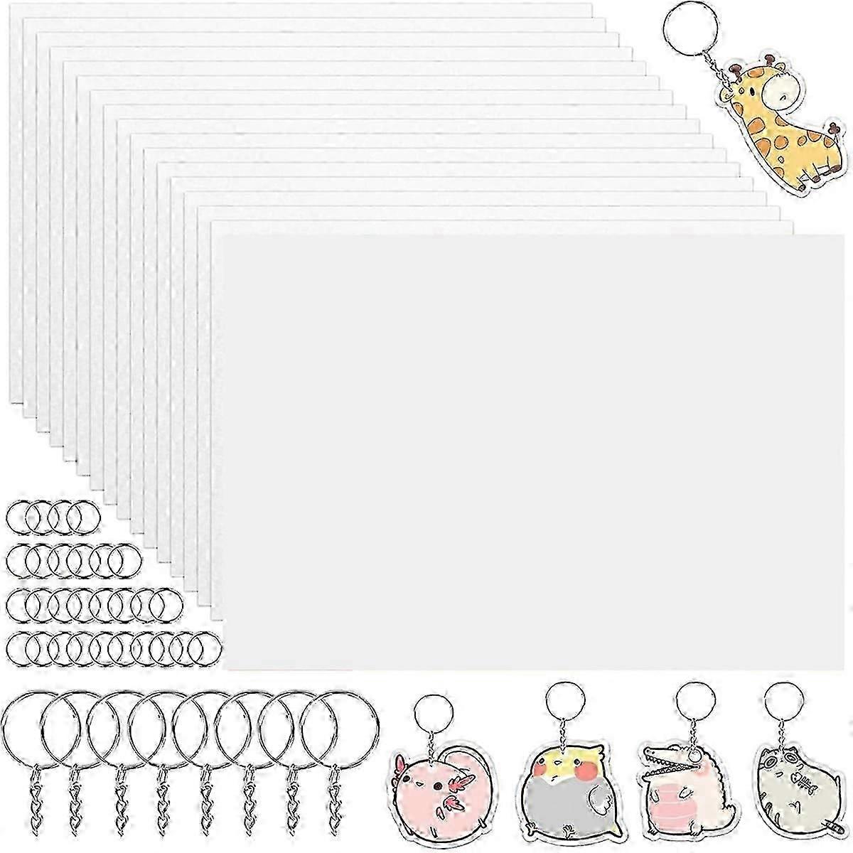 140PCS Shrinky Dink Sheets Kit, Shrinky Dink Paper Kit