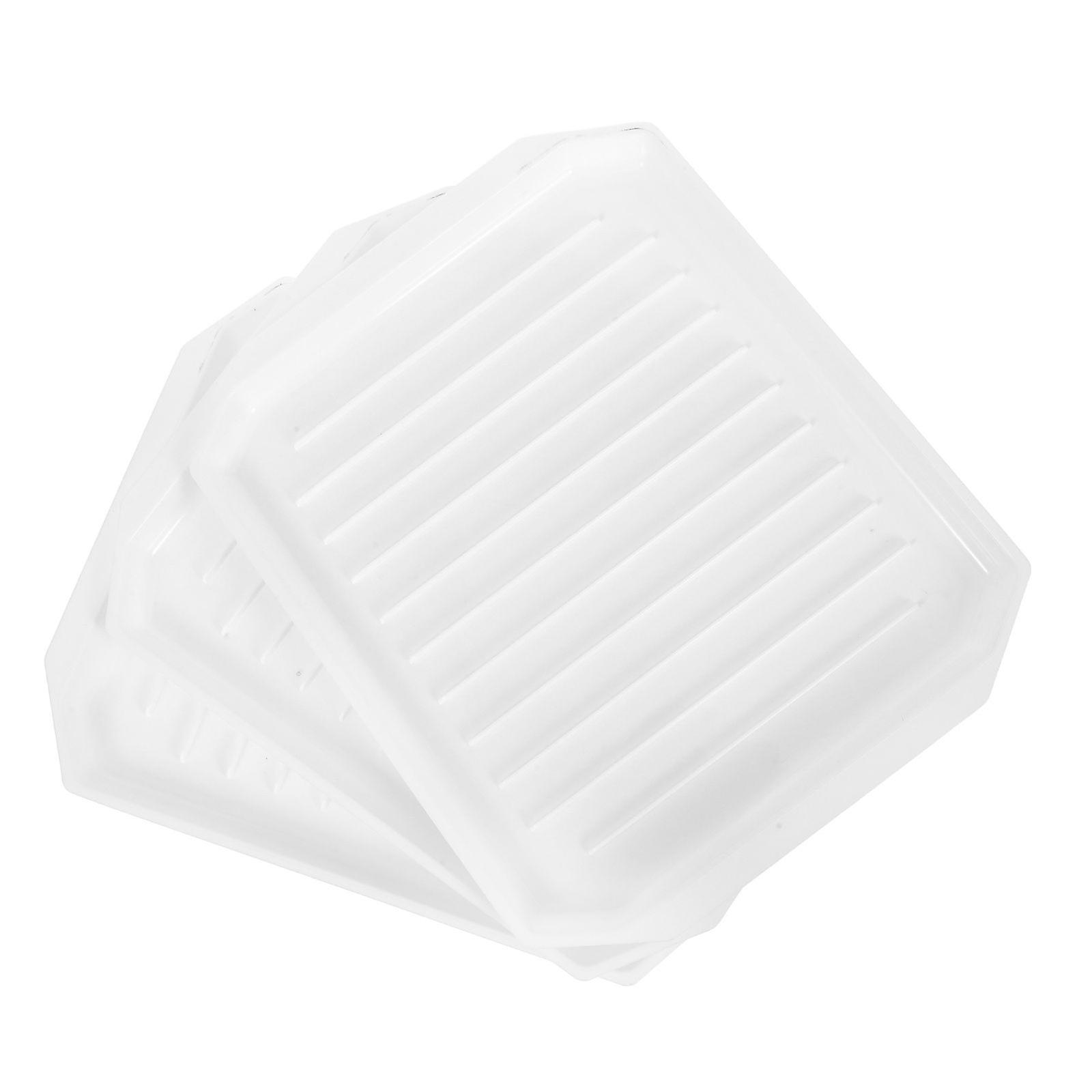 3pcs Bacon Baking Pan Cooking Tray Microwave Baking Rack Microwave Bakeware for Home