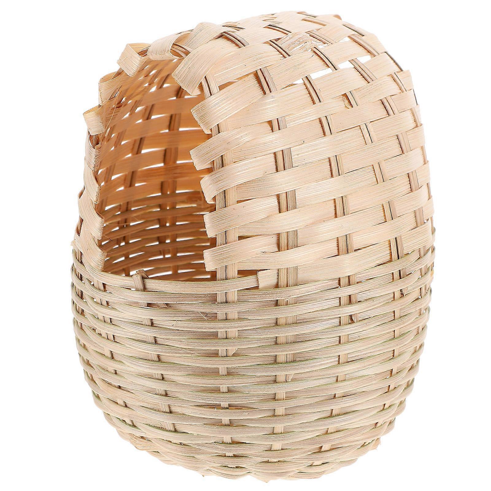 Artificial Birds Nest Bamboo Material Home Decoration Versatile Round Shape Garden 1Pack