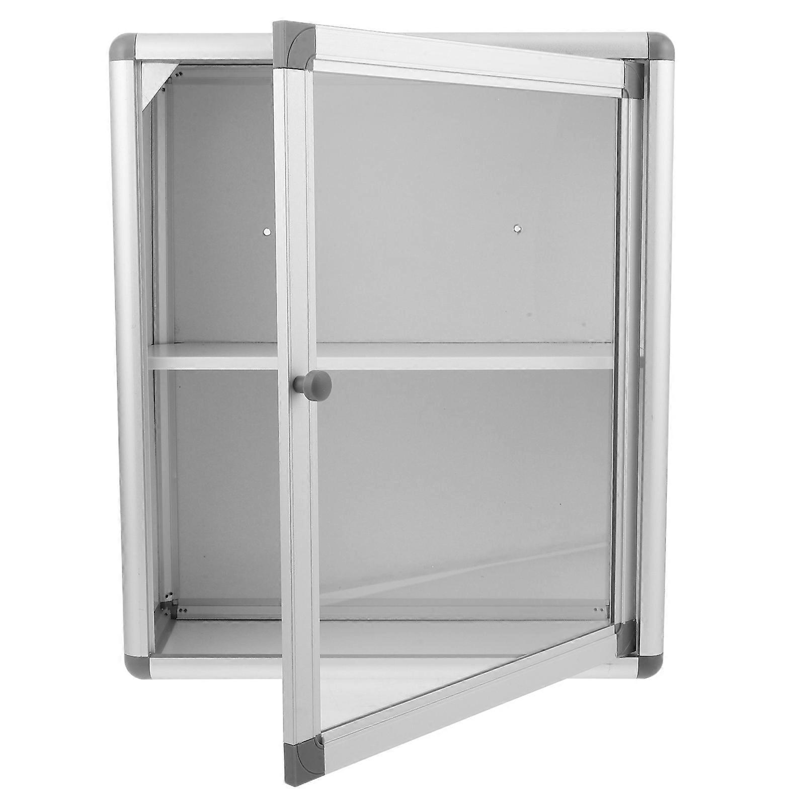 Silver Wall Mounted Medicine Organizer for Emergency Storage