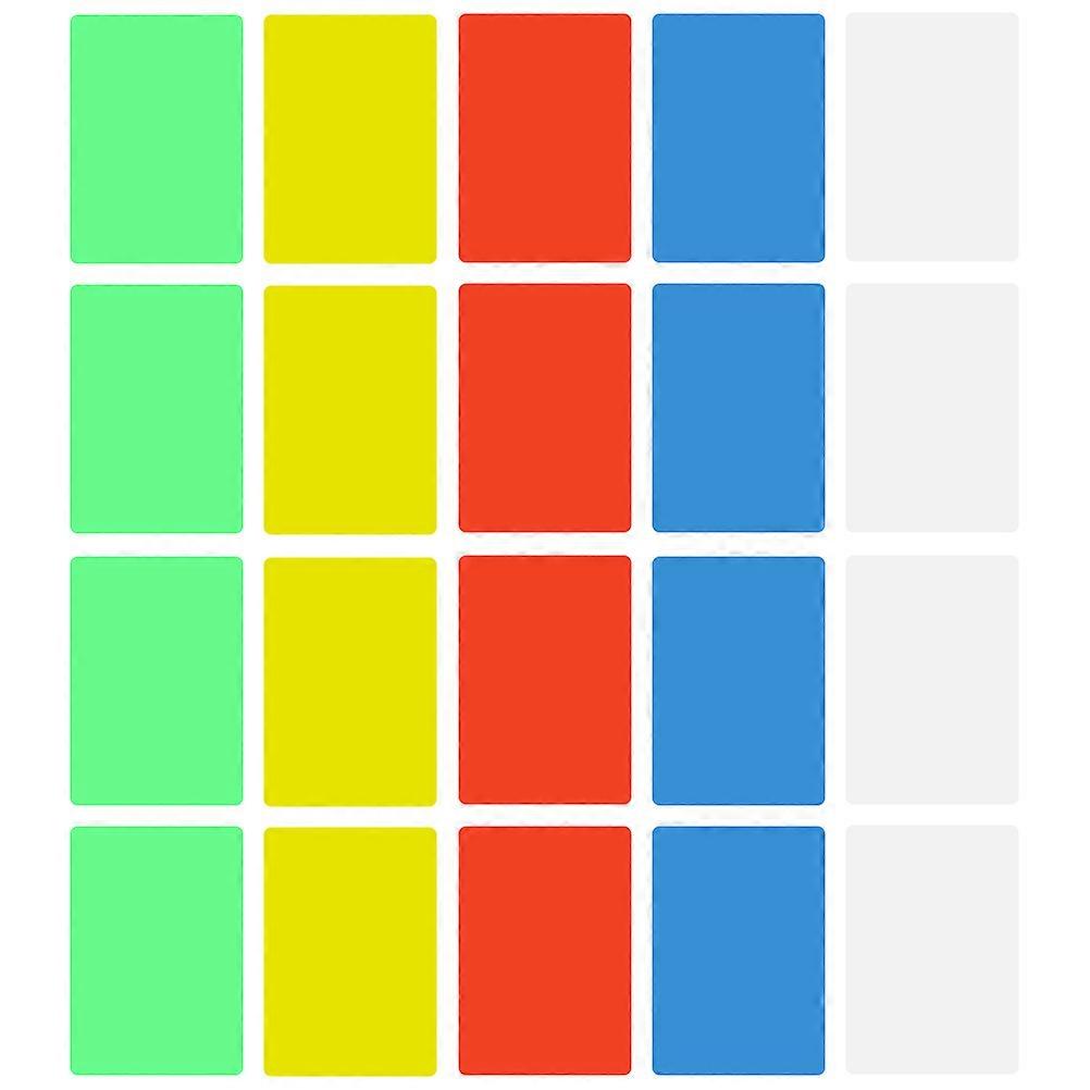 Office Writing Pad Assorted Color Thin Writing Boards for Memo 20Pcs Pack