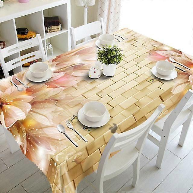 Tablecloth Style 1887 Anti-Stain Waterproof Rectangular Kitchen Dining Table Home Decoration