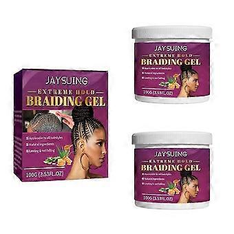 2pcs Dirty Braid Styling Gel Professional Hair Styling Effect Lasting Hold Barbers