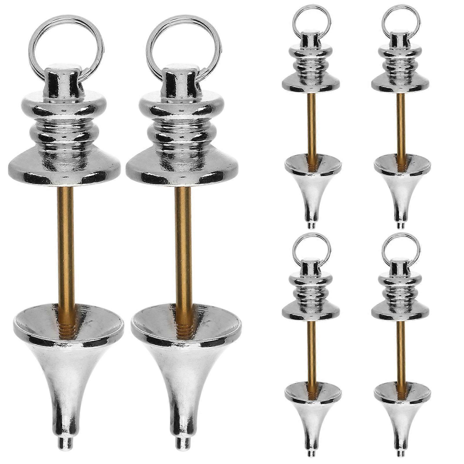 6Pcs Lingbai Pendant Copper Metal Dowsing Pendulum for Hanging Use