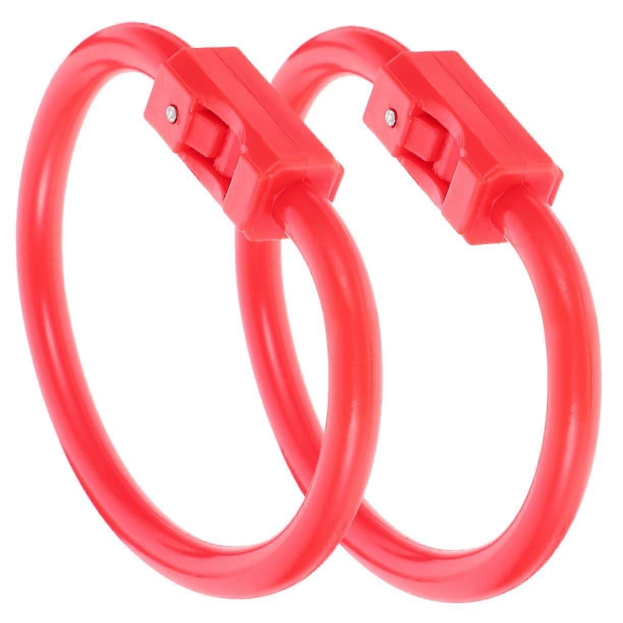 Durable Plastic Cow Nose Ring 2 Pack for Easy Cattle Control and Comfortable Weaning