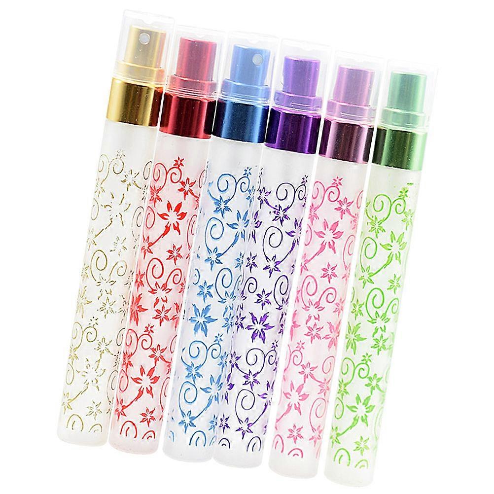 Glass Spray Bottle Refillable Perfume Atomizer for Storage 6Pcs