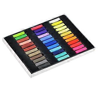 36 Colors DIY Painting Temporary Pastel Hair Color Dye Chalks Set 3Pcs for Creative Styling