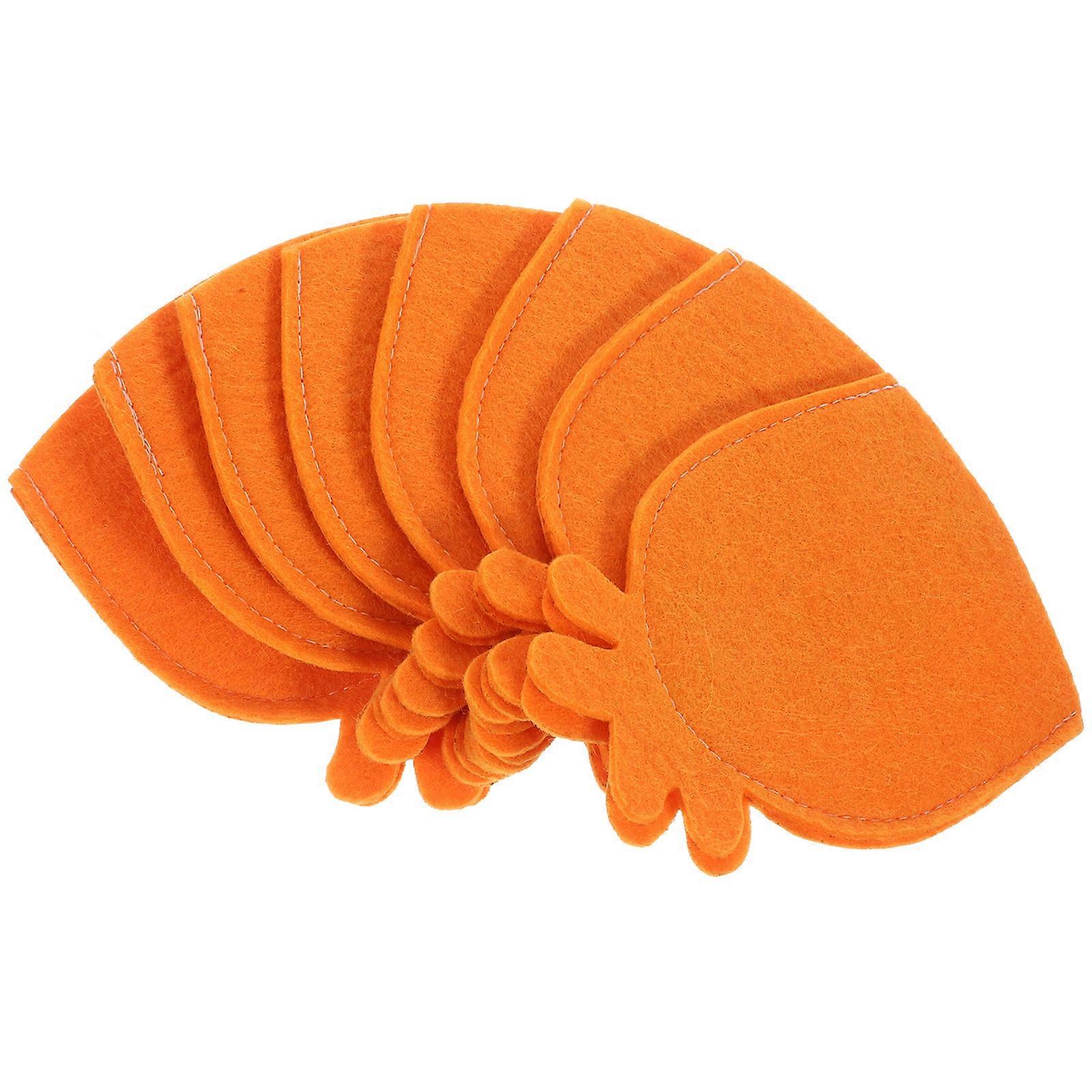 Pineapple Shaped Egg Holder Felt Easter Cover for Party 24Pcs Set