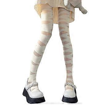 SHYV-Hollows Criss-Cross Sock Sexy Bandage Lange Bodycon Panty Zwart Glitter Feest Clubs Draagbaar voor Dames en Meisjes