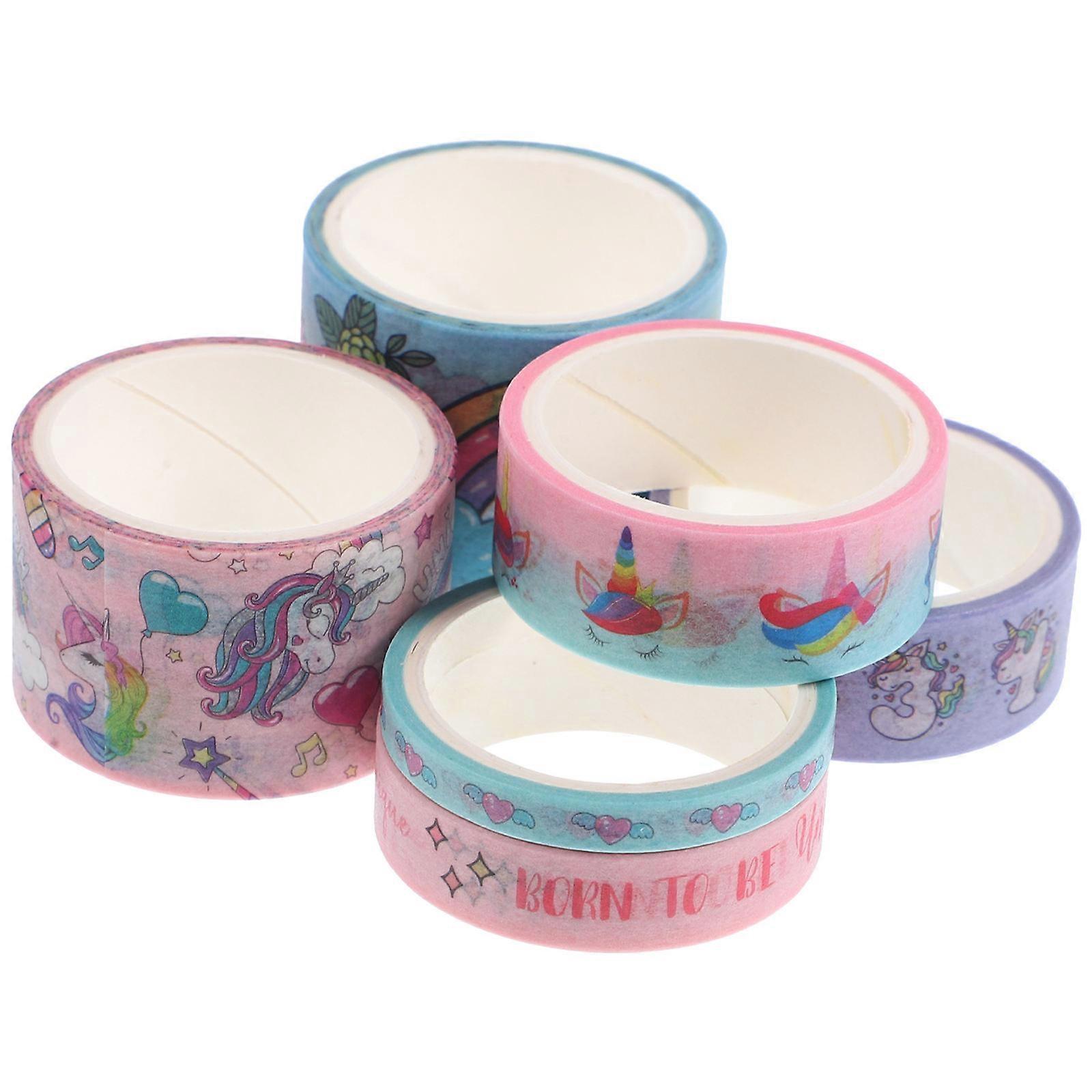 DIY Paper Tapes Multi-Function Paper Rolls for Decoration 6 Rolls