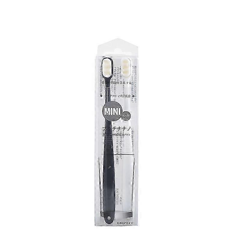 Toothbrushes Soft Bristle White and Black Sleek Toothbrushes
