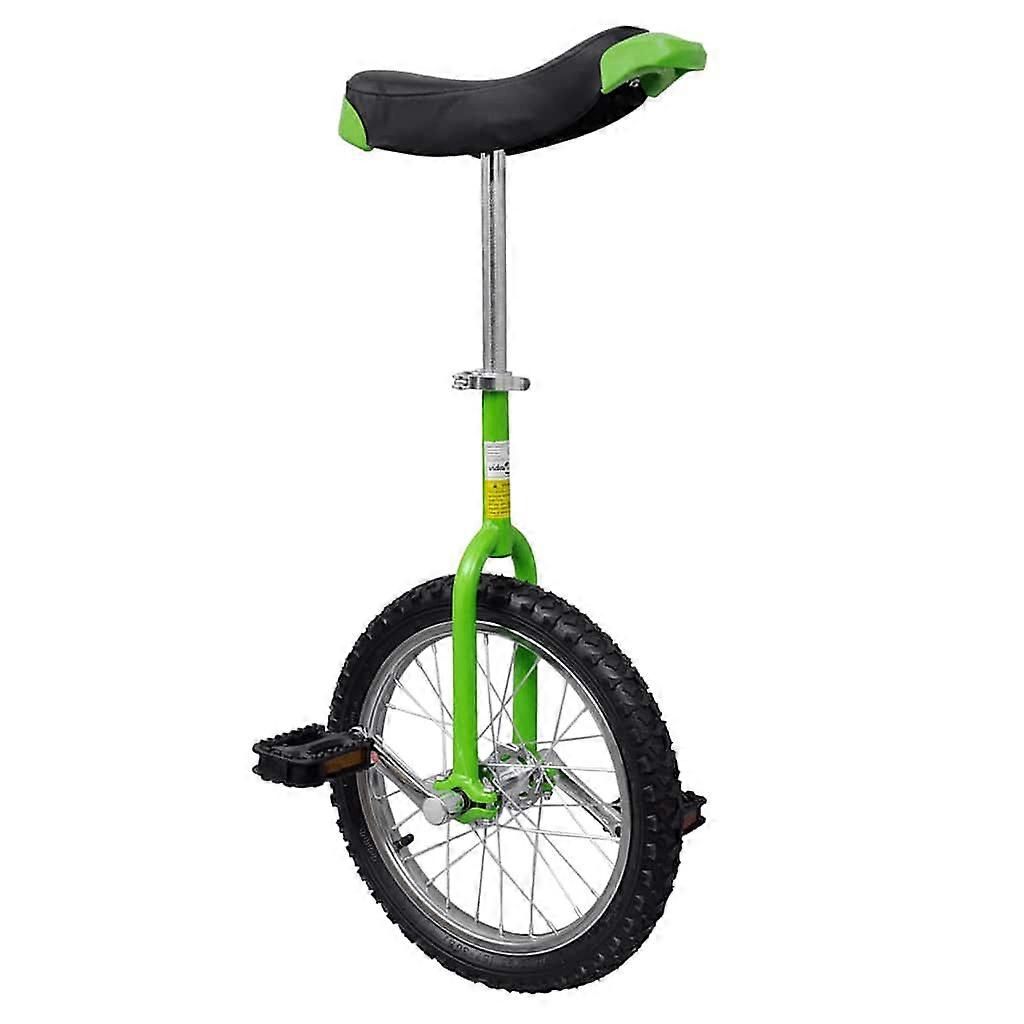 Adjustable unicycle, green, 16 inch