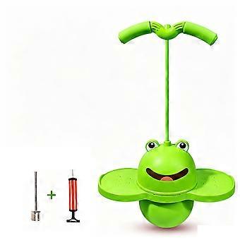Balance Jumping Ball, Pogo Ball with Handle & Pump for Kids Ages 8-12 100lbs, Pogo Jumper Bouncing Stick Toy with Non-Slip Foot Pads, Improve Balance