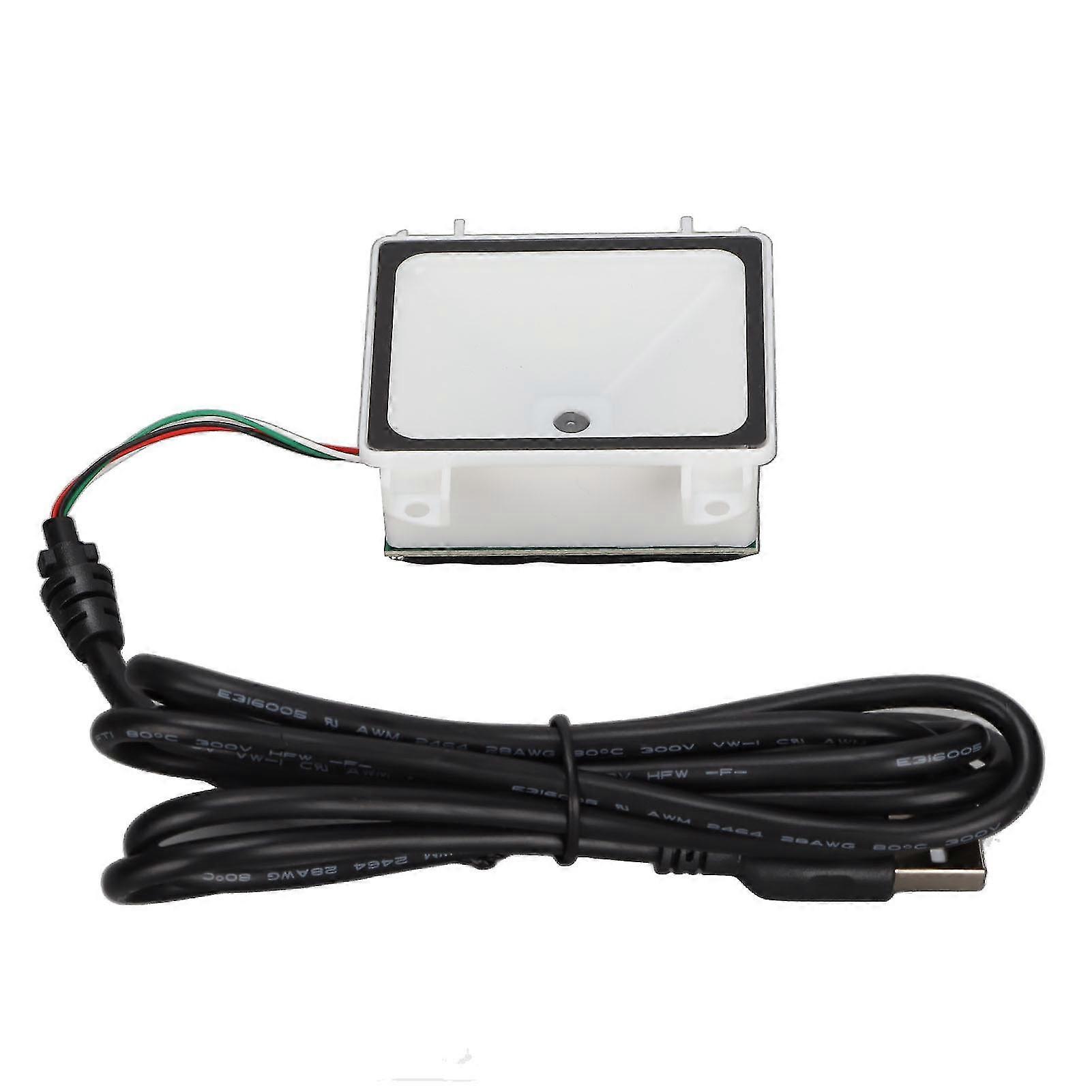 Barcode Scanner 2D Embedded Wired USB Infrared Auto Sensing Desktop Barcode Reader compatible withMobile Payments