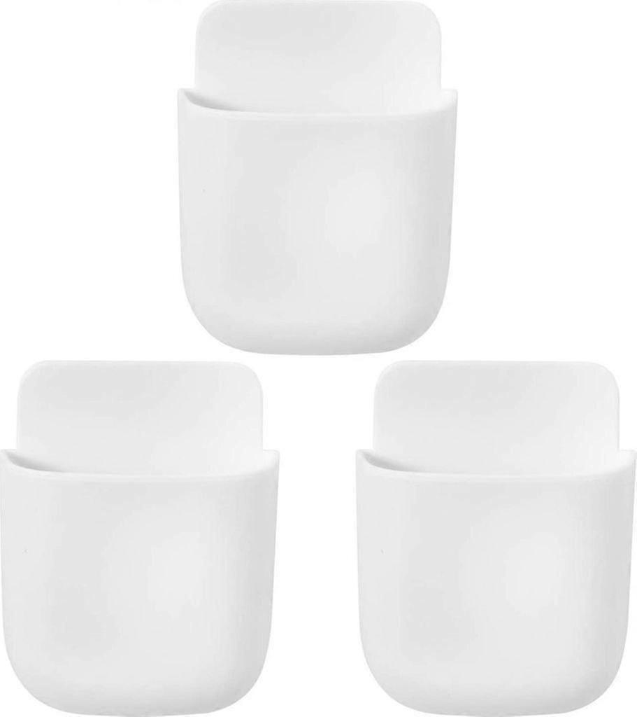 3 pieces, remote control holders, storage boxes, wall-mounted storage boxes