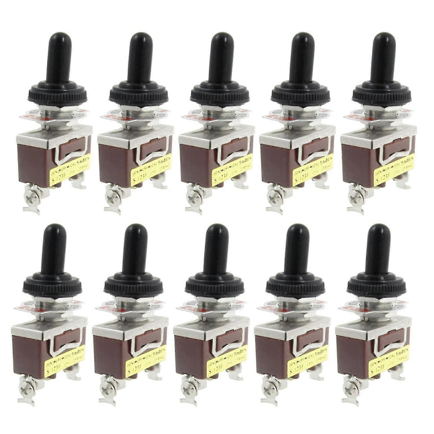 Ac 250v 15a Momentary Spdt Toggle Switch With Waterproof Boot