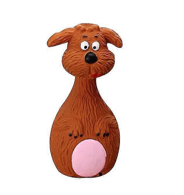 Hund Cartoon Bite-resistente Molar Latex Legetøj