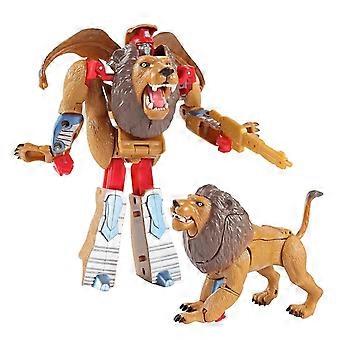 Transforming Animal Toy Robot Lion Action Figure for Kids 5.3 Inch