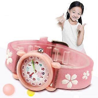 Childrens Watch Kids Quartz Watch Accurate Time Keeping Wrist Watches For Girls Pink 1Set SA