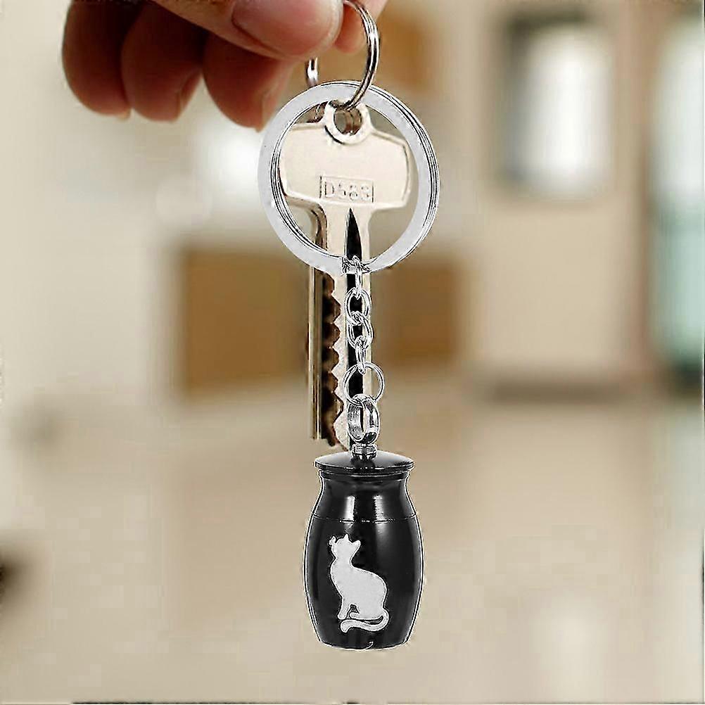 Pet Cremation Urn Key Chain Ornament, 2Pcs Ashes Container Keepsake