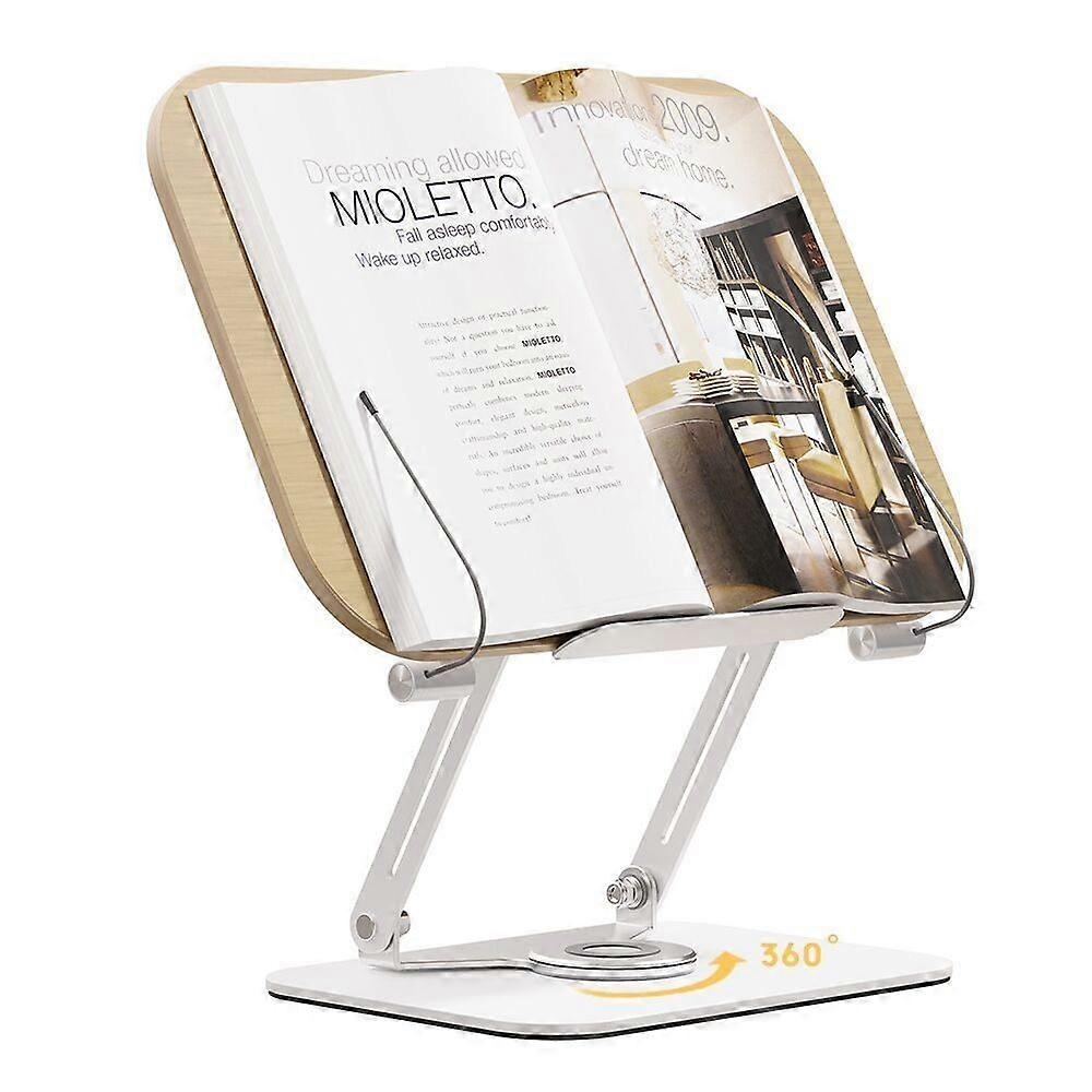 Adjustable And Foldable Bookshelf With 360 Degree Rotating Base
