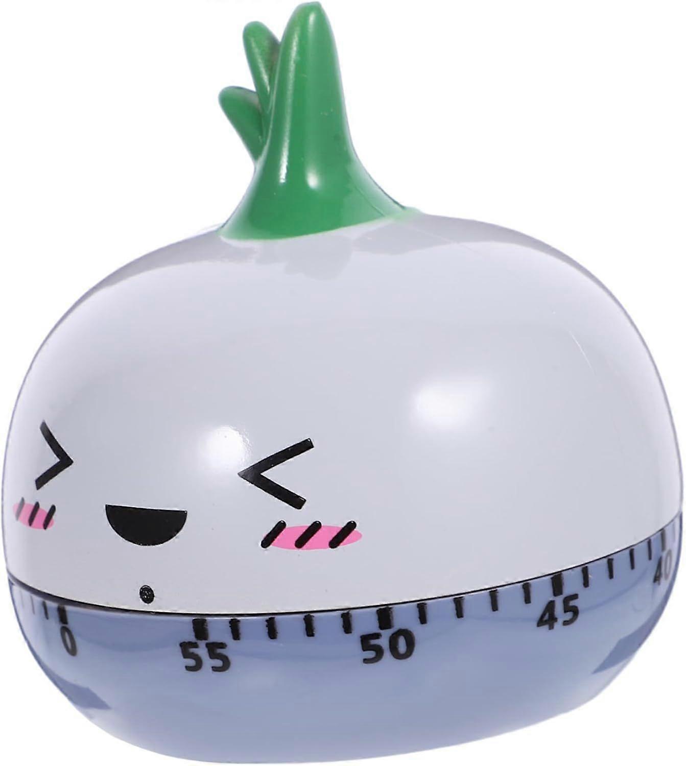 Mechanical Onion Kitchen Timer, Solid Plastic Manual Cooking Timer, Handy Countdown Tool for Cooking Students