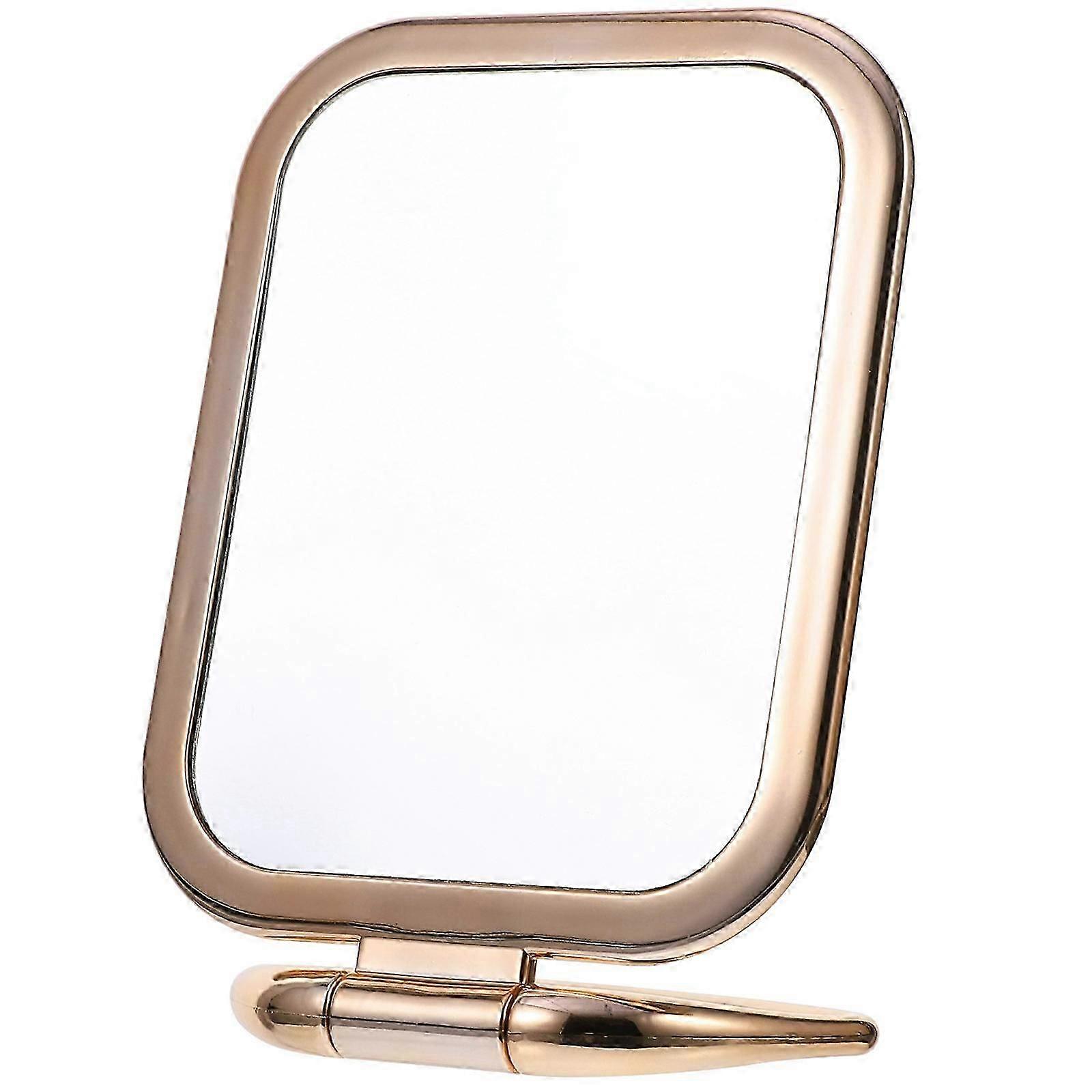 Double Sided Makeup Mirror Tabletop Magnifying Mirror Folding Vanity Mirror