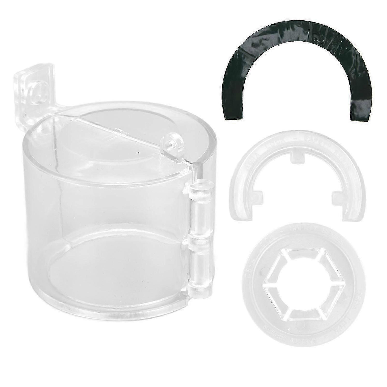 Round Switch Guard Cover Emergency Stop Push Button Knob Switch Transparent Protector BS?03
