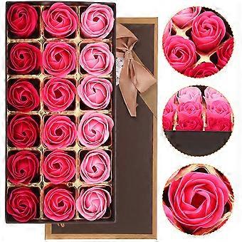 Soap Rose Imitation Rose Soap for Bath Use 1 Box Pink Floral Scent