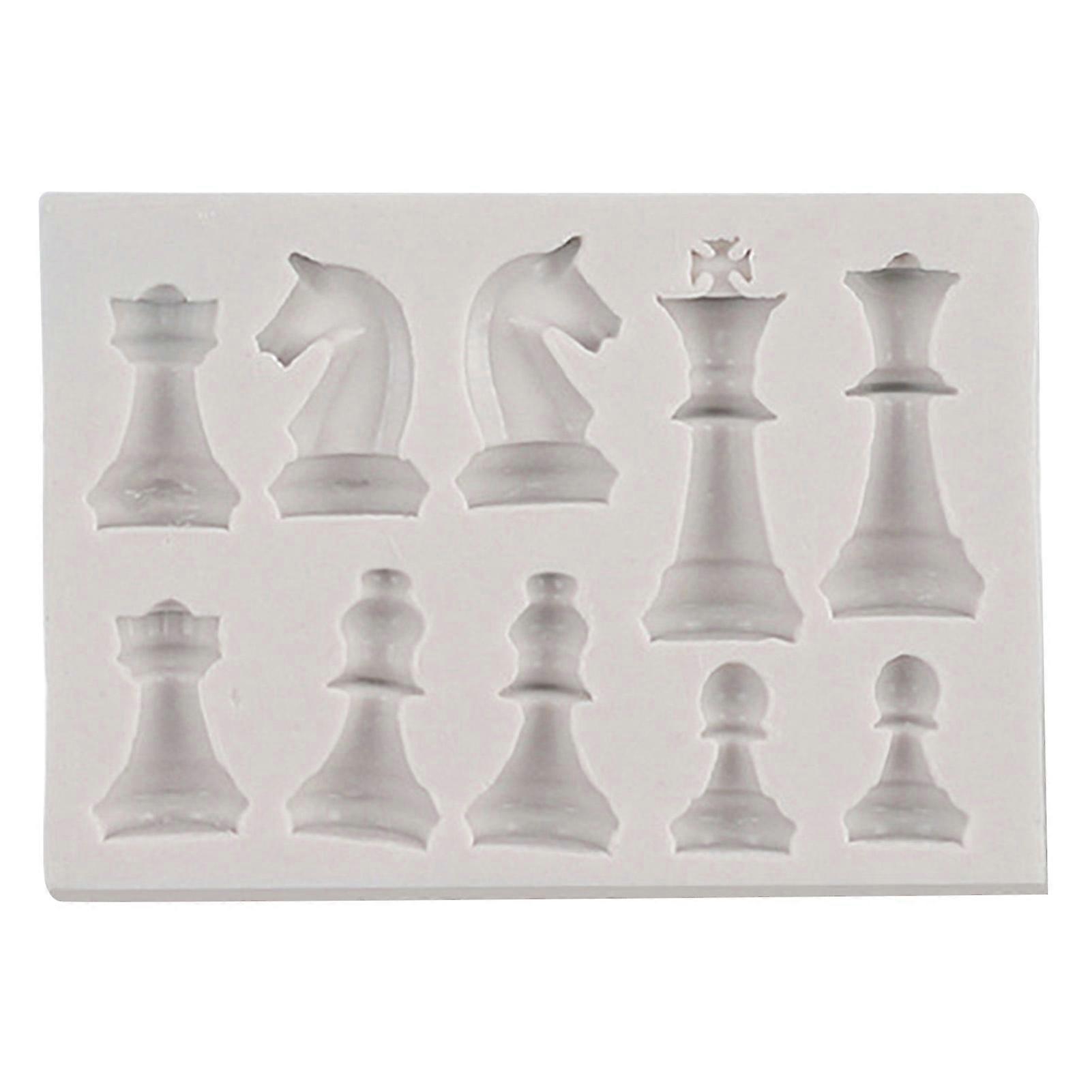 Chess Shaped Chocolate Mold and Kitchen Accessories for Baking