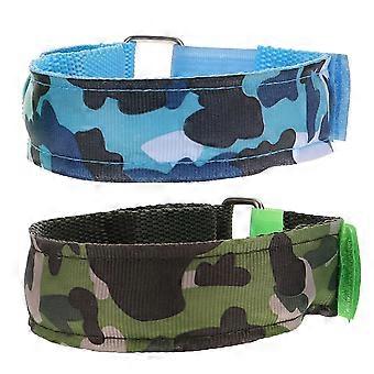 Luminous Armband LED Glowing Arm Strap for Night Running Safety 2Pcs