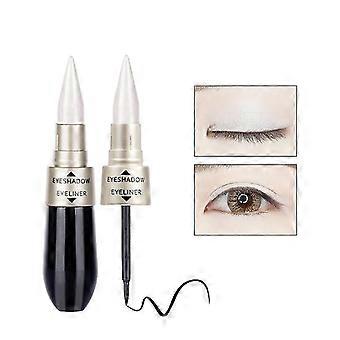 2 In 1 Eye Shadow + Liquid Eyeliner Long Lasting Liquid Makeup Waterproof Beauty Natural