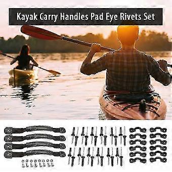 Kayak Carry Handles Pad Eye Rivets Set Kayak Boat Canoe Accessory