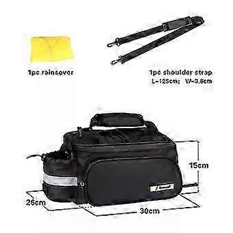 Bike Rack Bag Road MTB Bicycle Carrier Bag Trunk Pannier Cycling Multifunctional Large Capacity Bag With Rain Cover