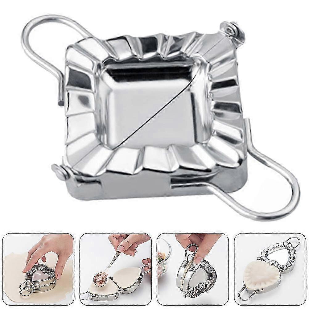1pc Square Dumpling Wrapper Tool Stainless Steel Making Machine Dumpling Mould