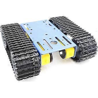 Roboter-Ketten-RC-Panzer-Chassis-Kit mit 4 DC-TT-Motoren für Arduino Uno R3, Raspberry Pie, Steam Education, TT04 Metall-Crawler-Smart-Panzer-Car-Chassis
