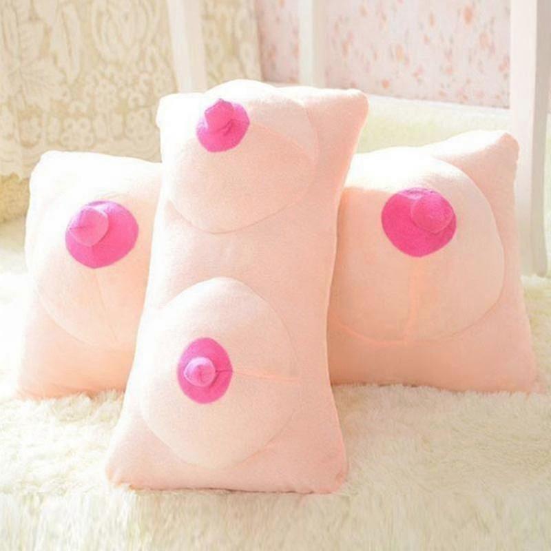 Plush Cushion Toy Big Boobs Shape Creative