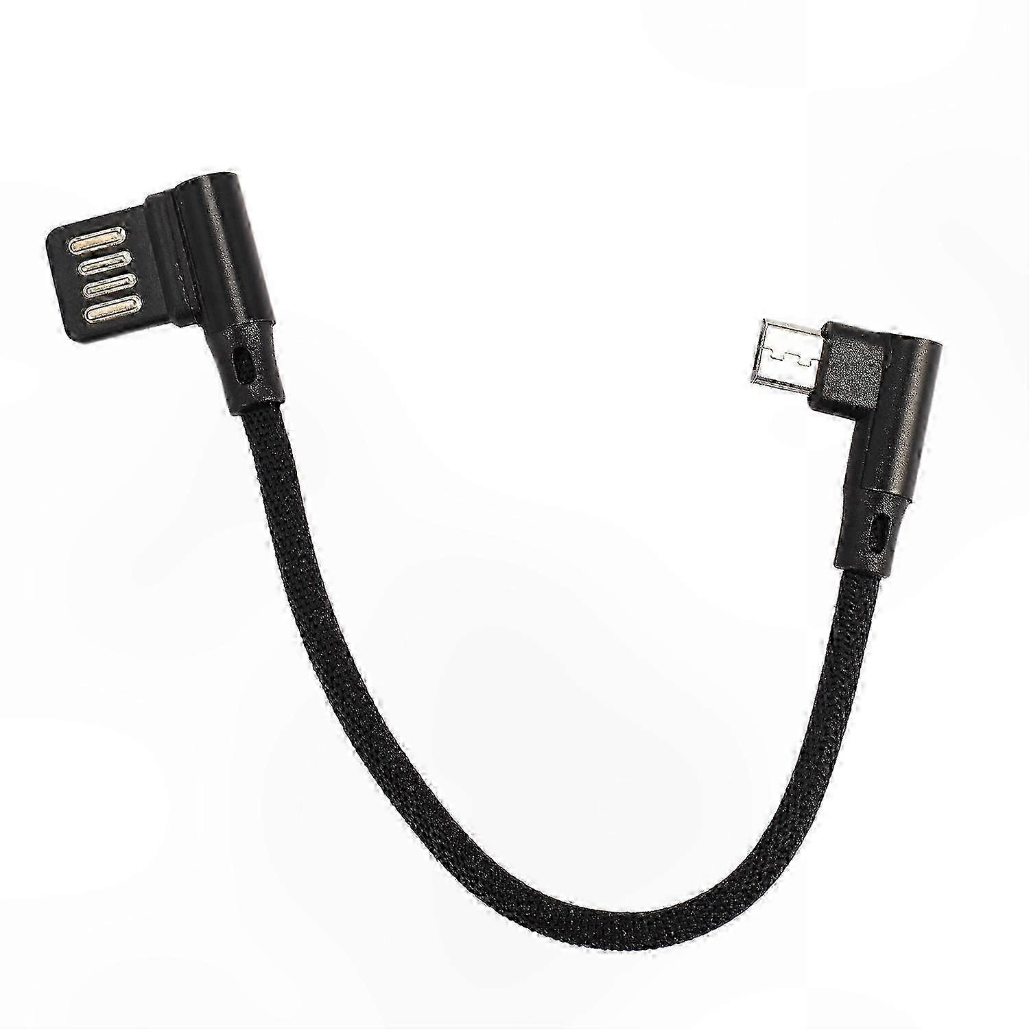 Dual Right-Angle Micro-USB Data Cable