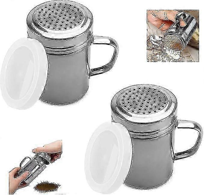 Stainless Steel Flour Sieve Kitchen Baking 2pcs