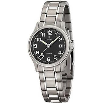 Festina titanium Quartz Analog Woman Watch with Titanium Bracelet F16459/3