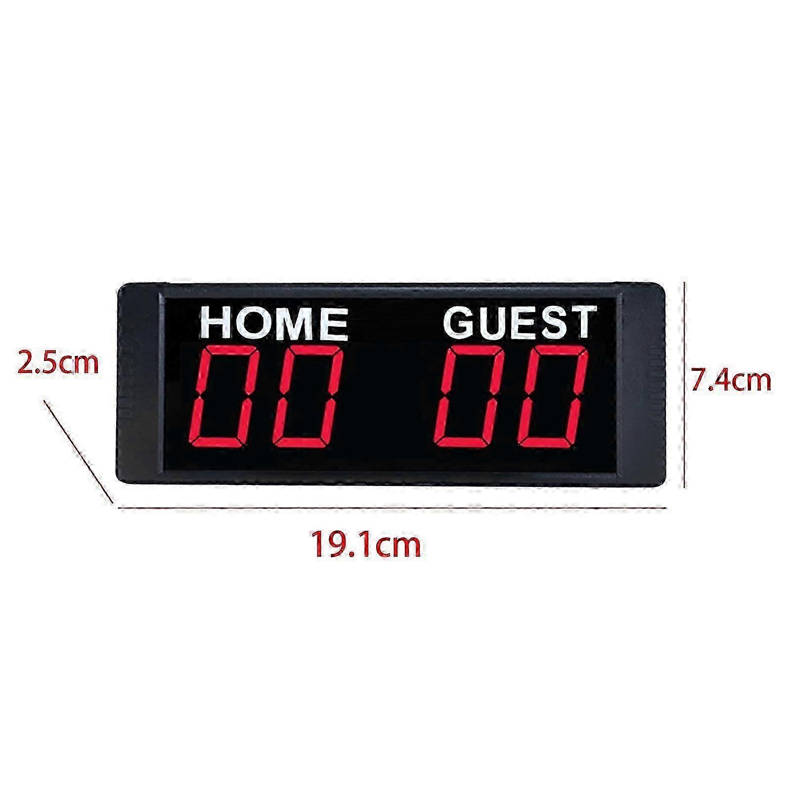 Mini Electronic Scoreboard Professional Multifunction Remote Control Wall Mount-Good