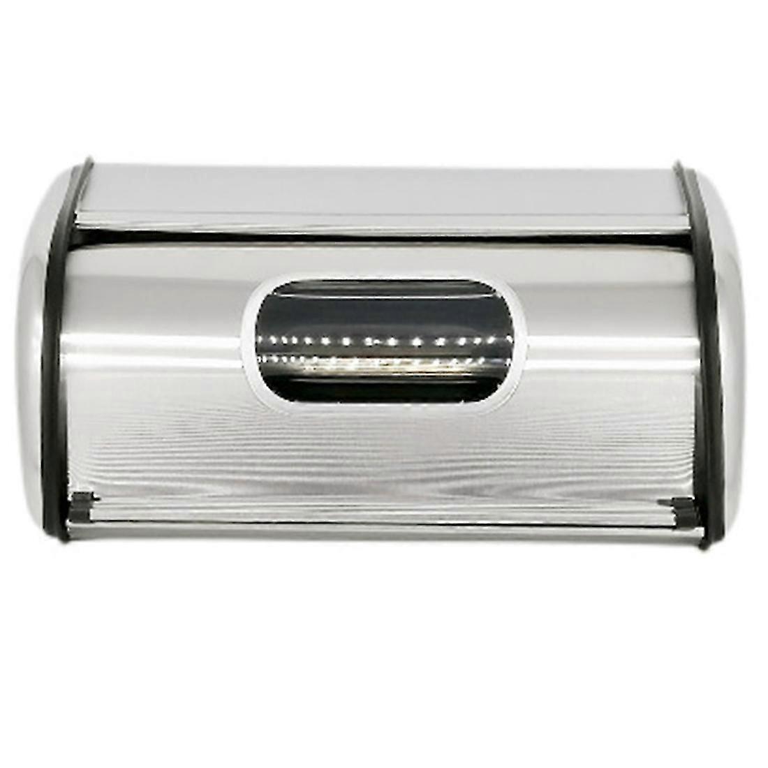 Bread Bin Bread Box Bread Holder Storage Container with Small Window for Kitchen Countertop Iron Bread Bin Bread Storage-SNNGV